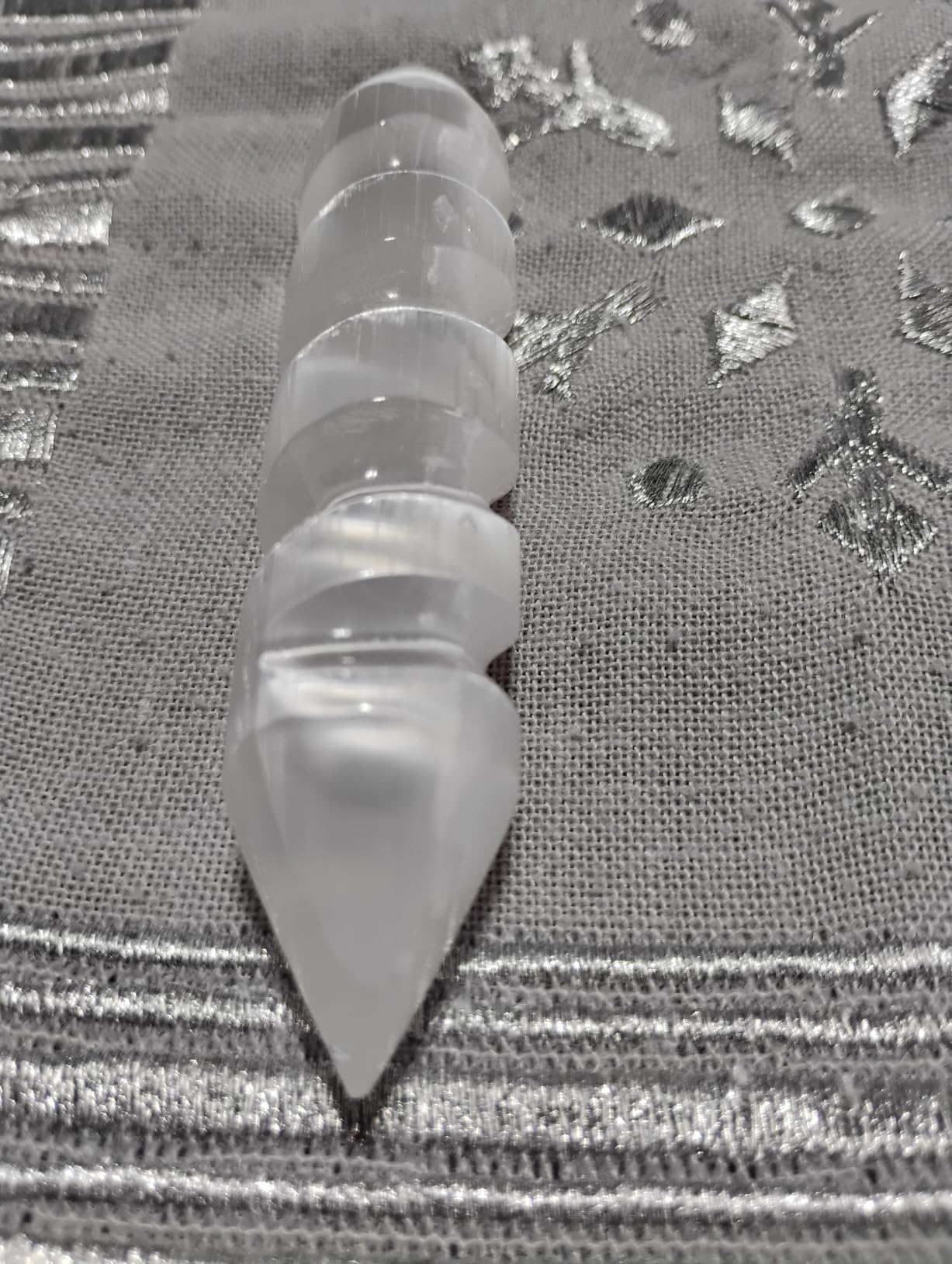 NKlaus Healing Crystals Selenit Massagestab 10cm Heilstein