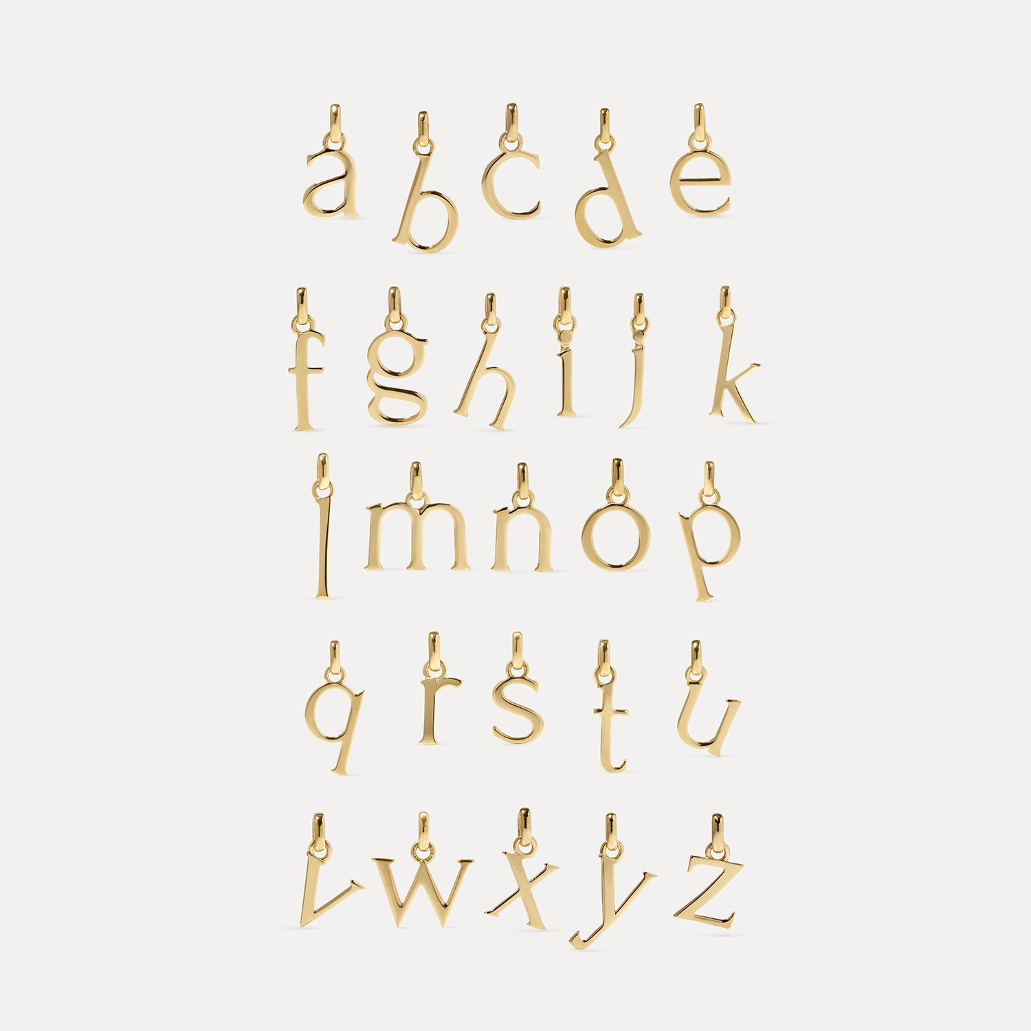 Stilnest Initial Buchstabe Kette 585 Gold 45cm B