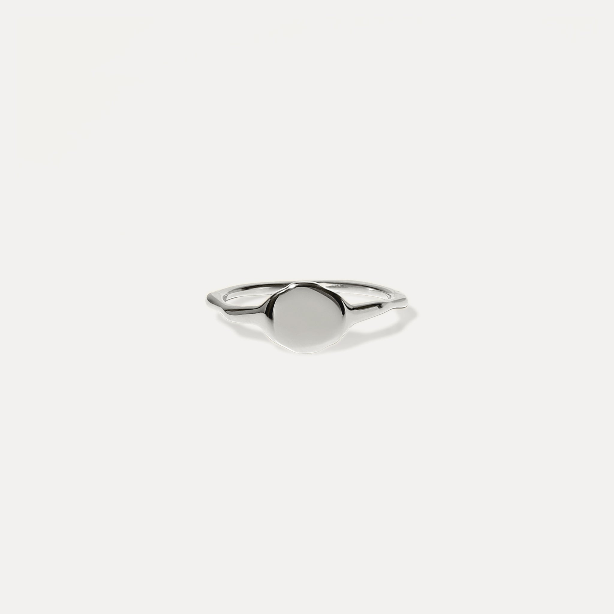 Stilnest Rings Fluid Siegelring Hochglanz 24k Gold Vermeil 52