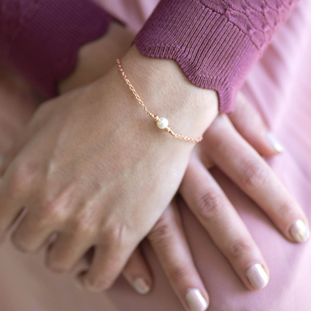 Joy by Corrine Smith Bracelets Swarovski Perlenarmband Gold