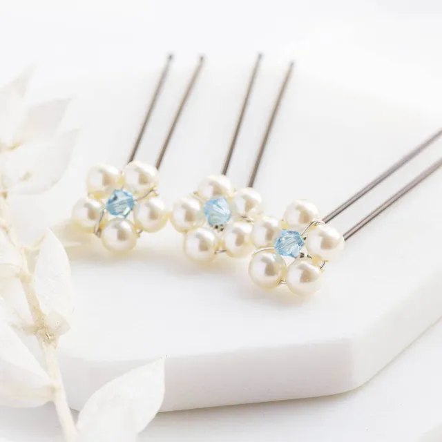 Joy by Corrine Smith Something Blue Haar Pins 3er Perle