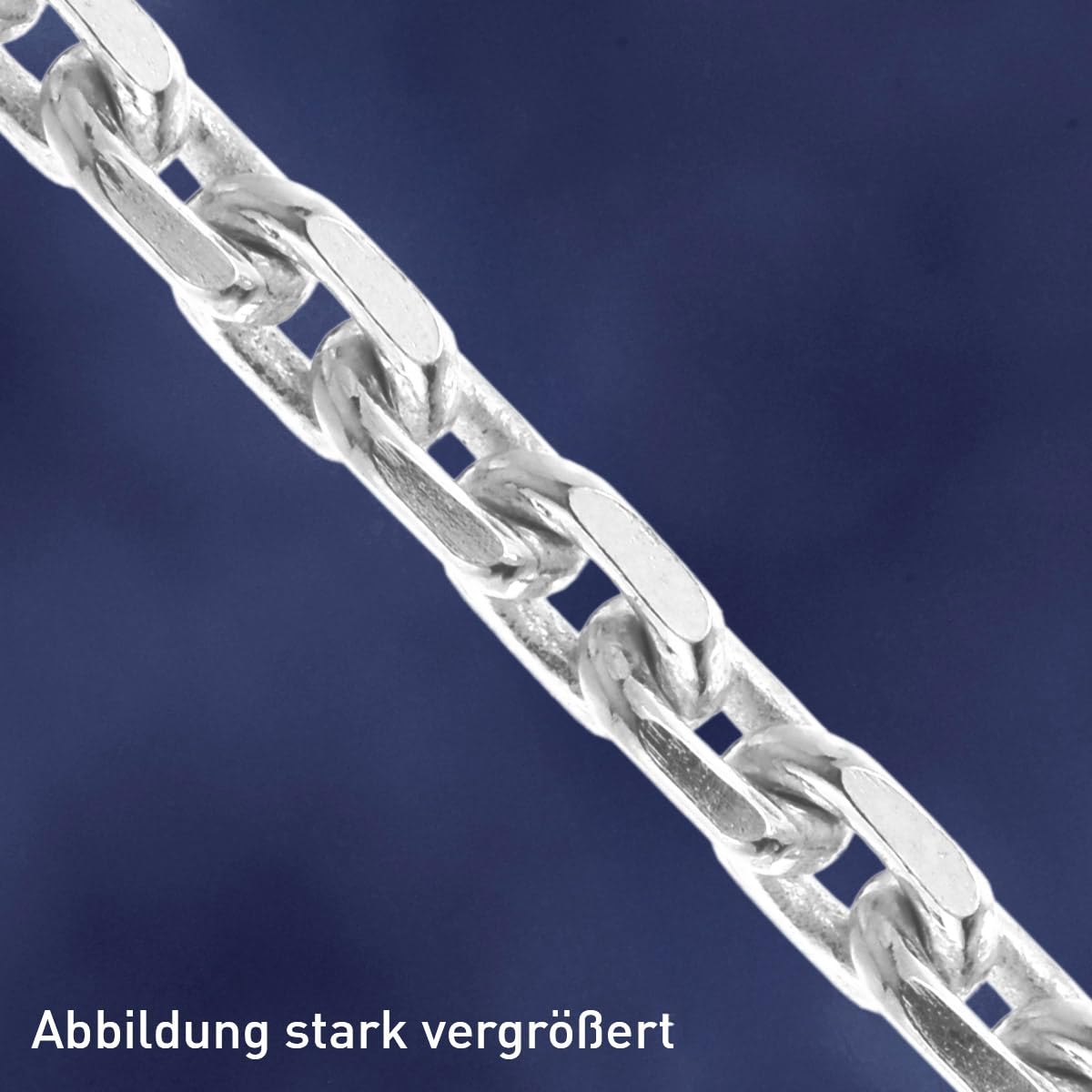 trendor Halskette Silber rhodiniert 42 cm 2,2 mm