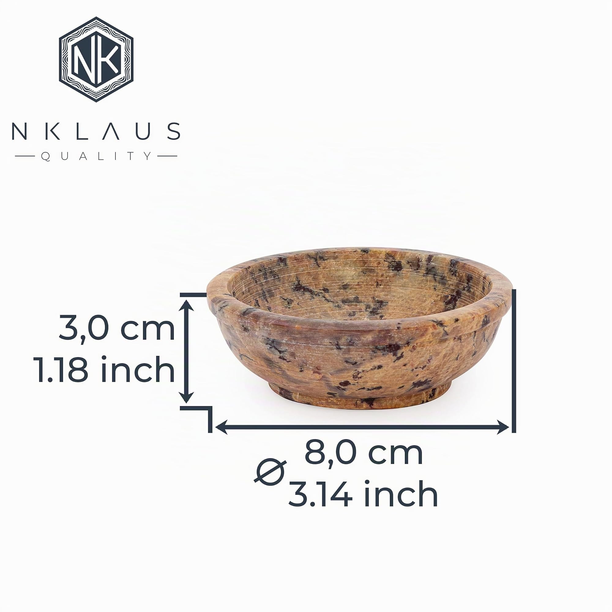 NKlaus HOME SCENTS Räucherschale Speckstein 8cm