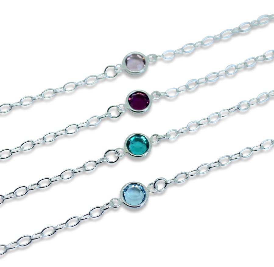 Joy by Corrine Smith Swarovski Geburtsstein Armband Silber