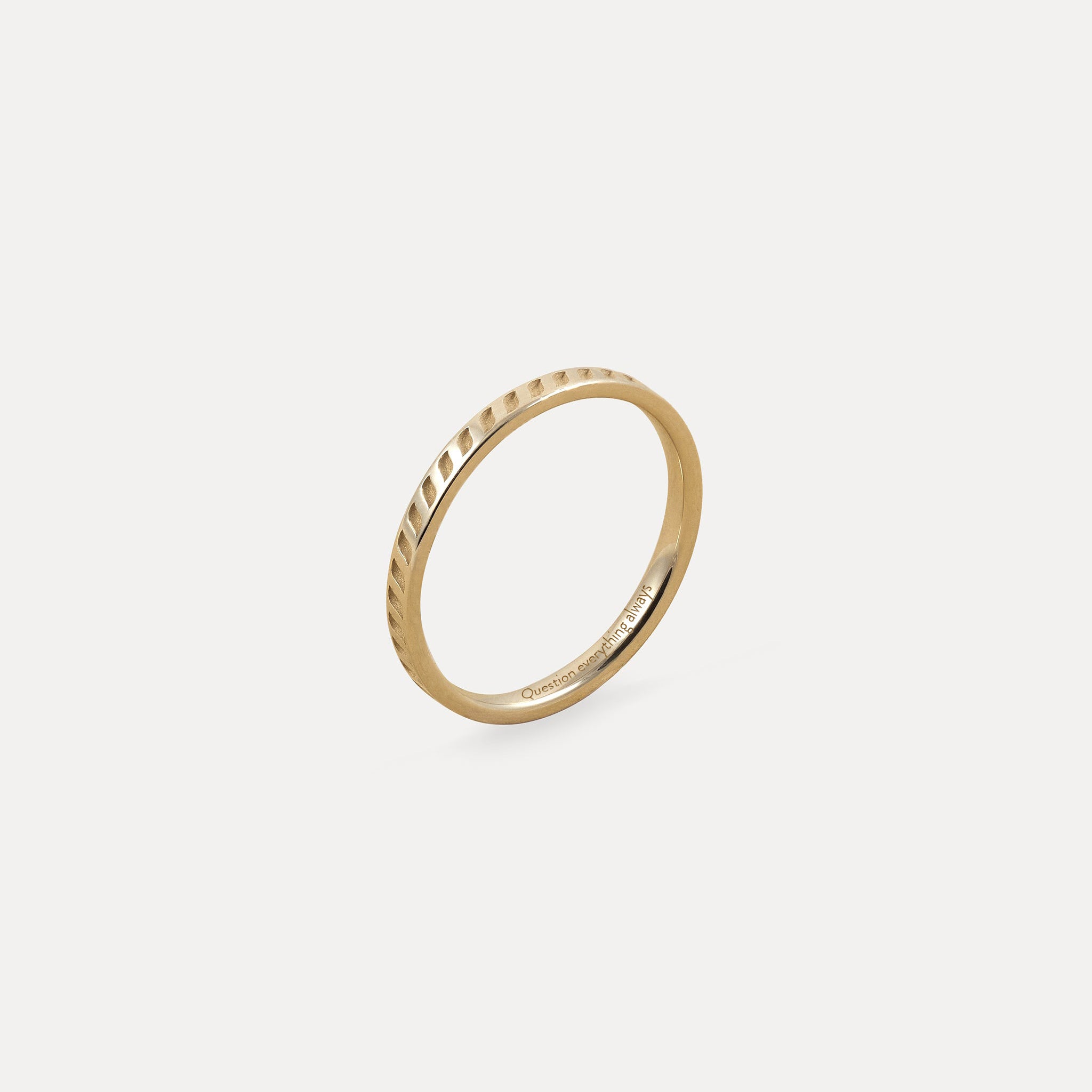 Stilnest The Braided Fair Band Ring 585 Fairtrade-Gold 52