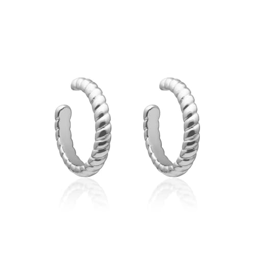 JEWLIX Ear Cuffs 925 Silber Gold Tau-Design Paar