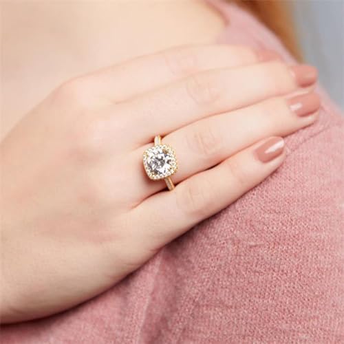 JEWLIX Verlobungsring 925 Silber vergoldet Zirkonia 54mm