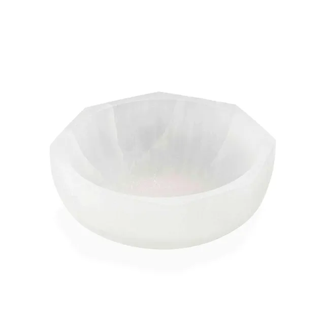 NKlaus Healing Crystals Selenit-Schale 10x10 cm Achteck
