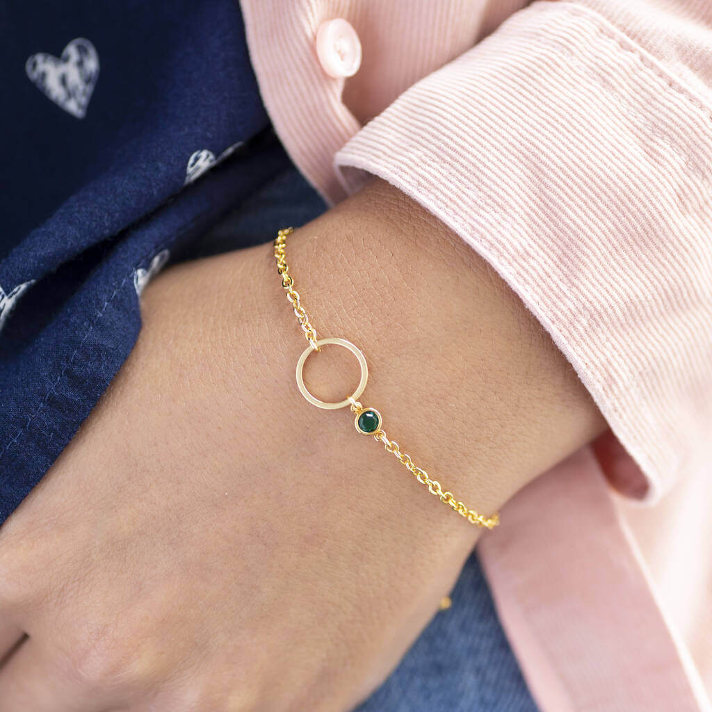 Joy by Corrine Smith Circle Armband Gold Geburtsstein