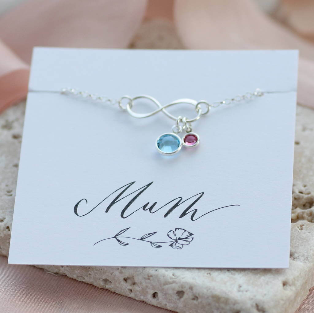 Joy by Corrine Smith Mummy and Child Infinity Armband Silber