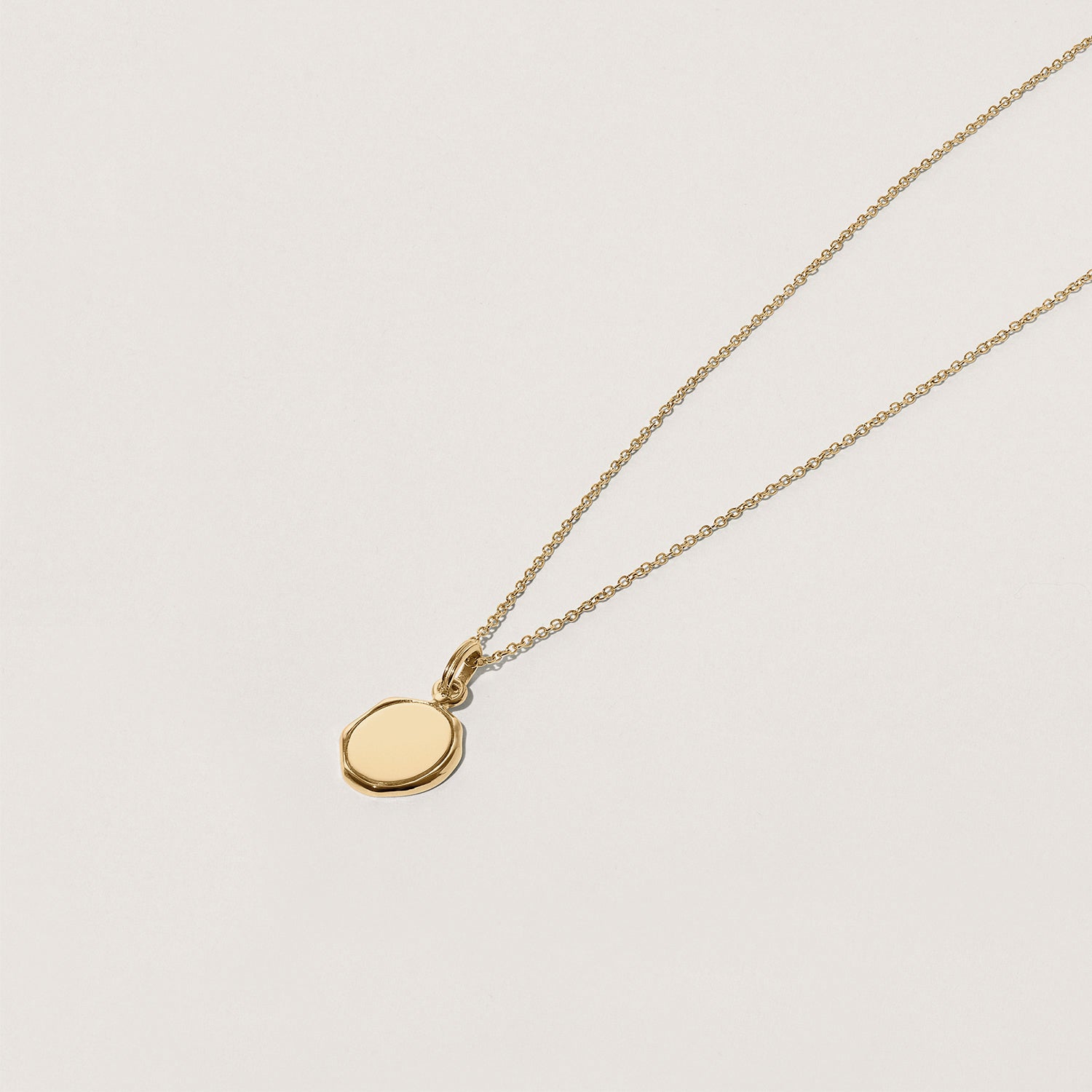 Stilnest Seal Engravable Kette 585 Gold 45cm gravierbar