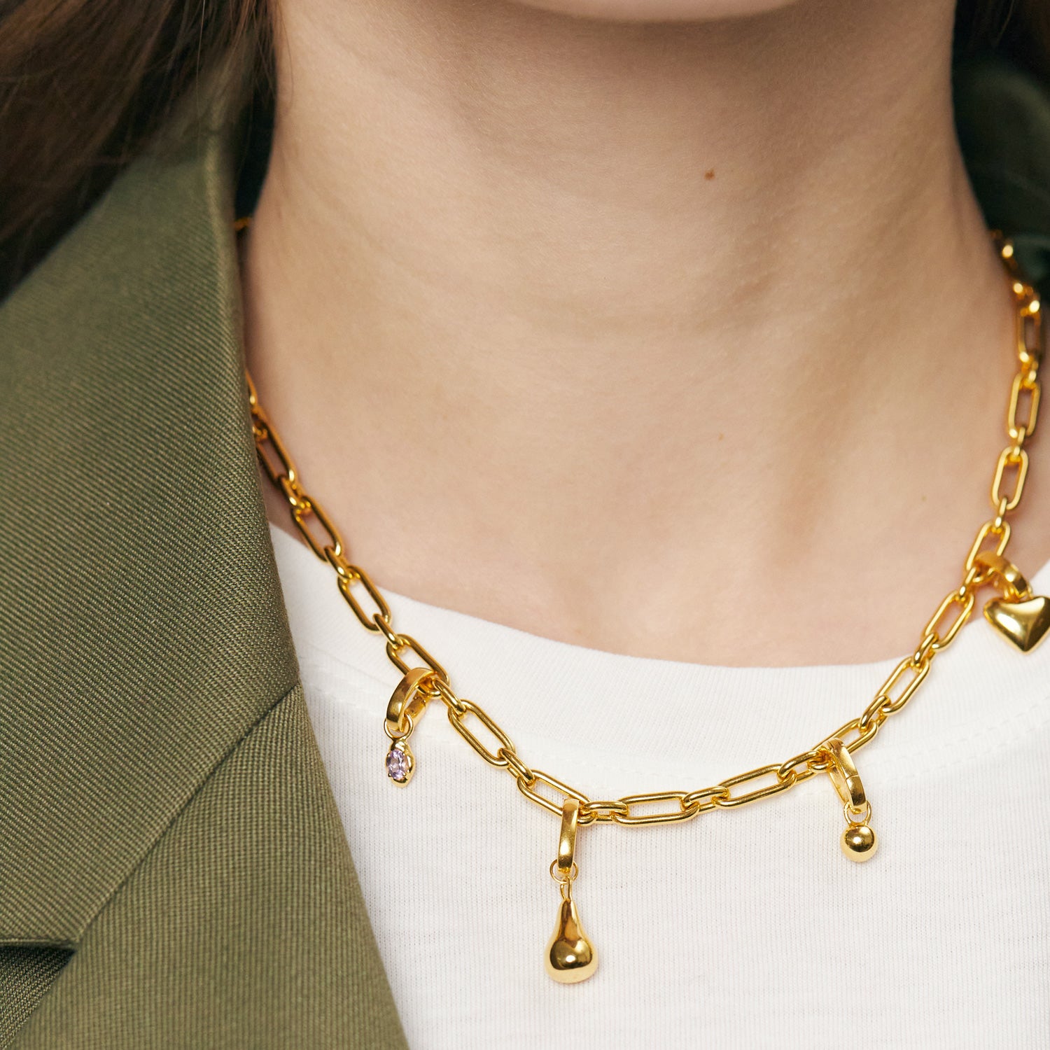 Stilnest Victoria Kette Gold Vermeil 24K 42cm