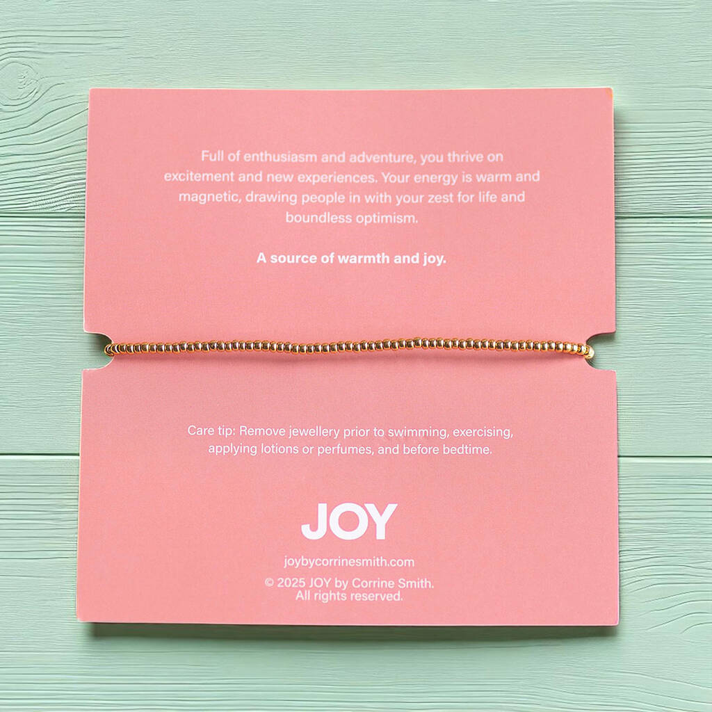 Joy by Corrine Smith Orange Aura Harmony Armband Gold