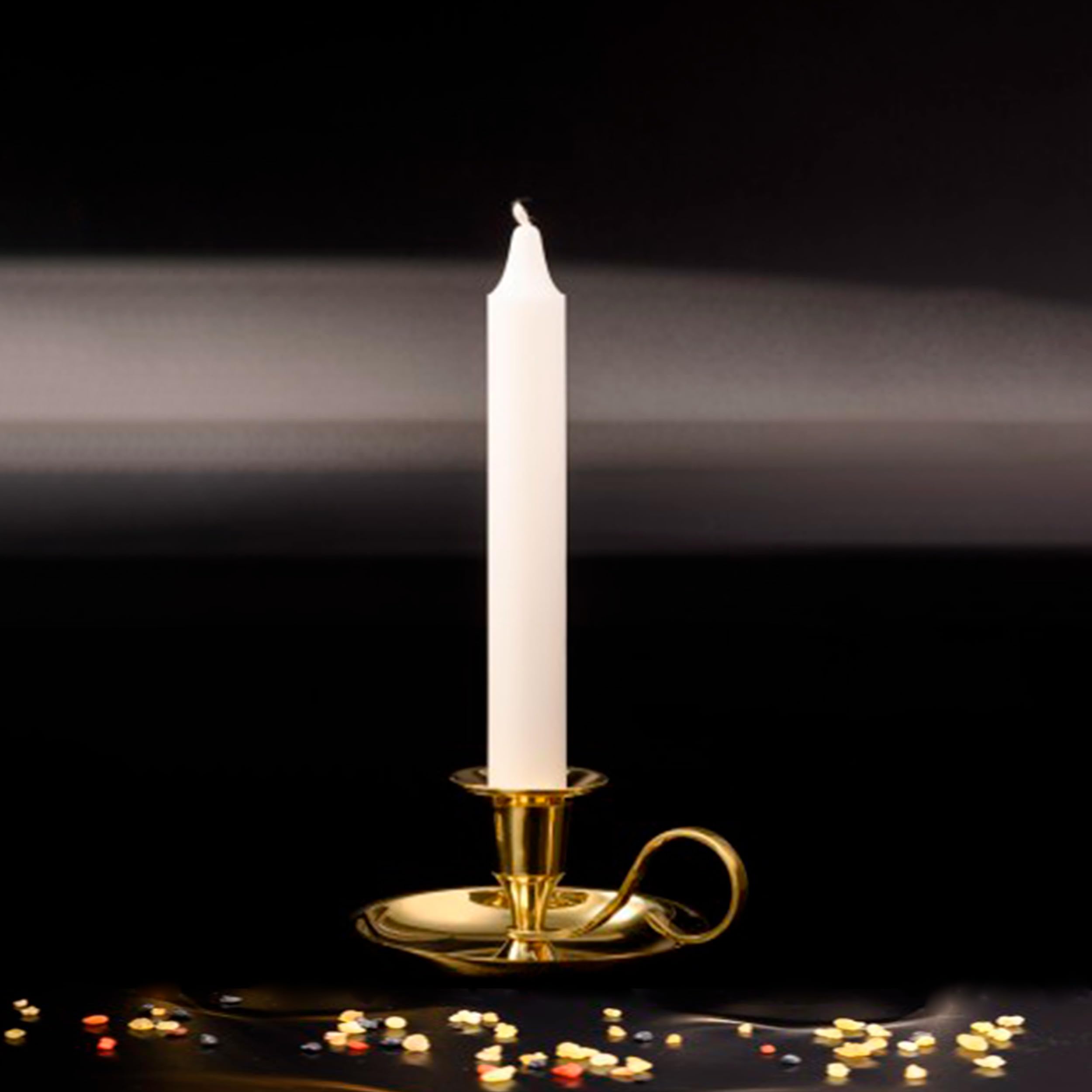 NKlaus Candle Holder Handleuchter Gold Messing 5cm