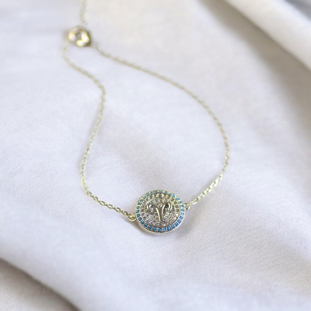 Joy by Corrine Smith Pave Zodiac Armband Gold Sternzeichen