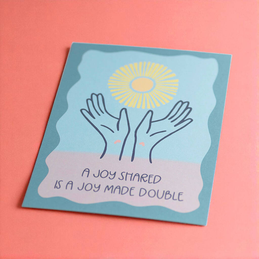 Joy by Corrine Smith A Joy Shared A5 Print Karte
