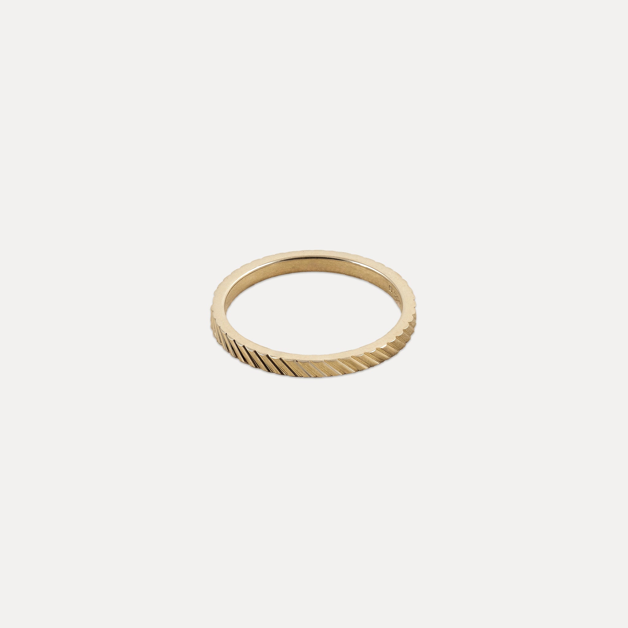 Stilnest Thin Fanned Fair Band Ring 585 Gold 54