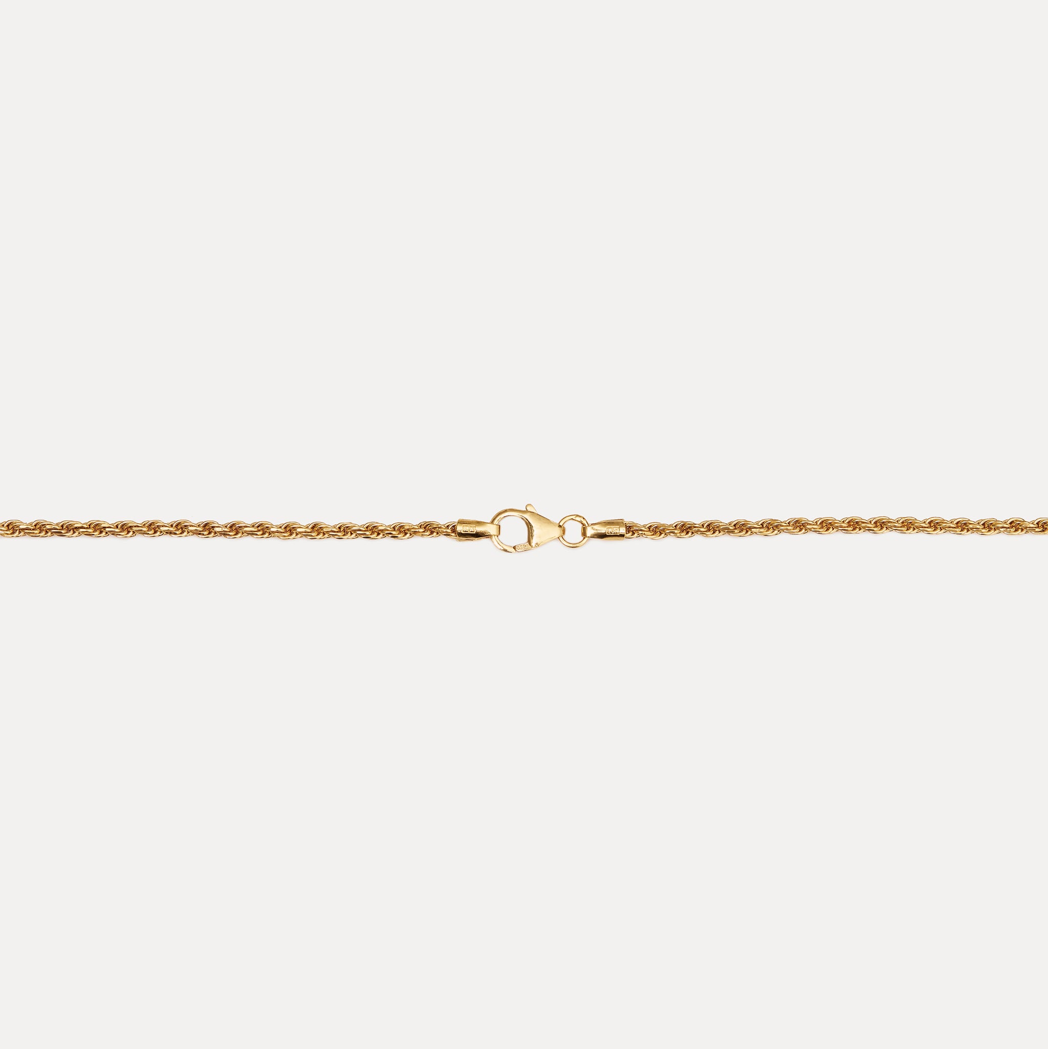 Stilnest Thin Kordelkette Halskette 24k Gold Vermeil 45 cm
