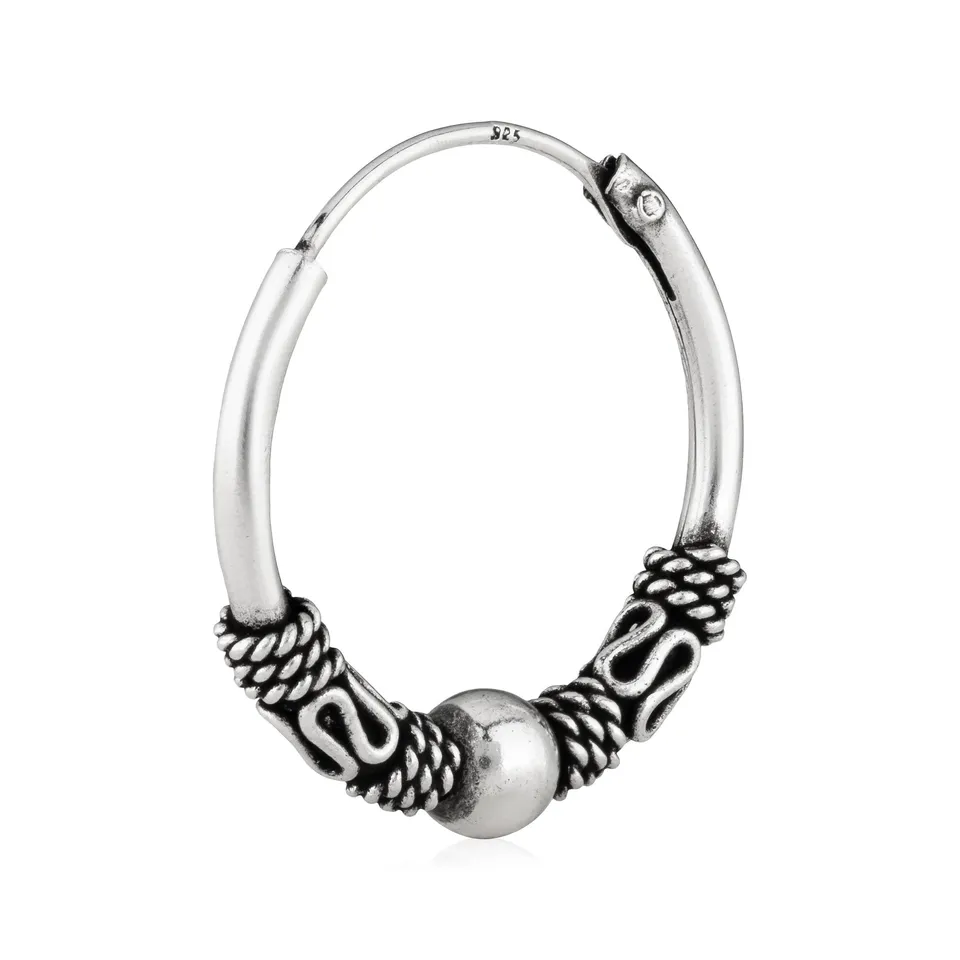 NKlaus Keltische Creole 925 Silber 18mm einzeln