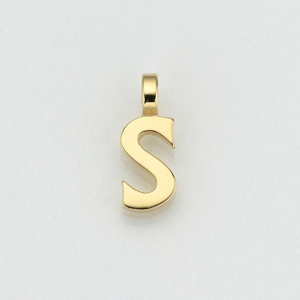 Eugen Rühle Buchstabe S Anhänger 585 Gelbgold Pendant