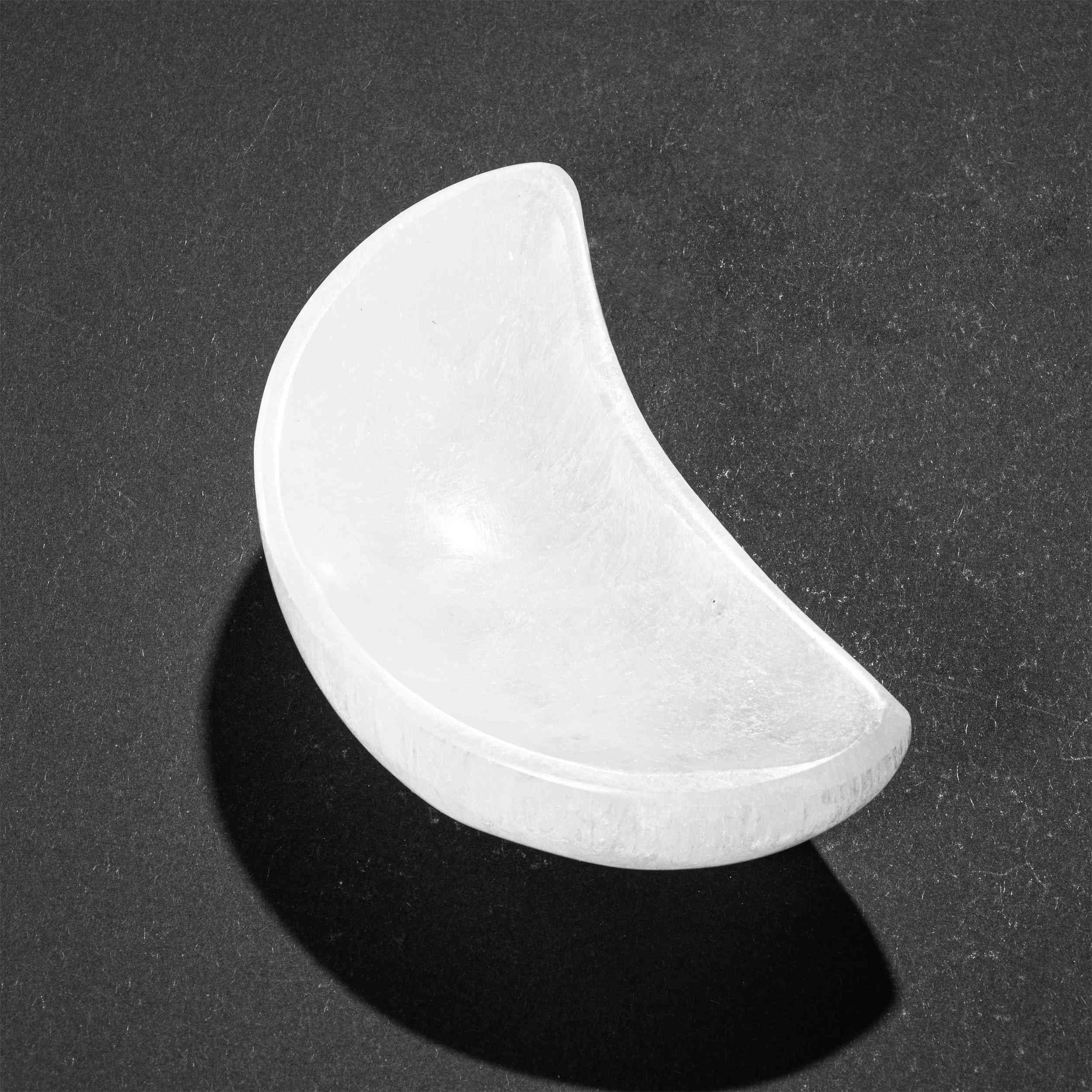 NKlaus HEALING CRYSTALS Selenit Schale Mond 11cm Heilsteine