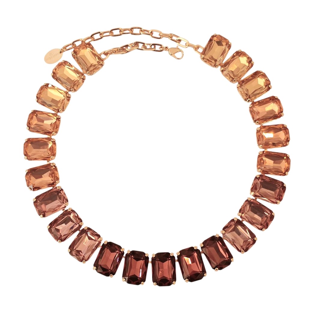 Alevá Bijoux Princess Shadow Halskette Gold Kristall