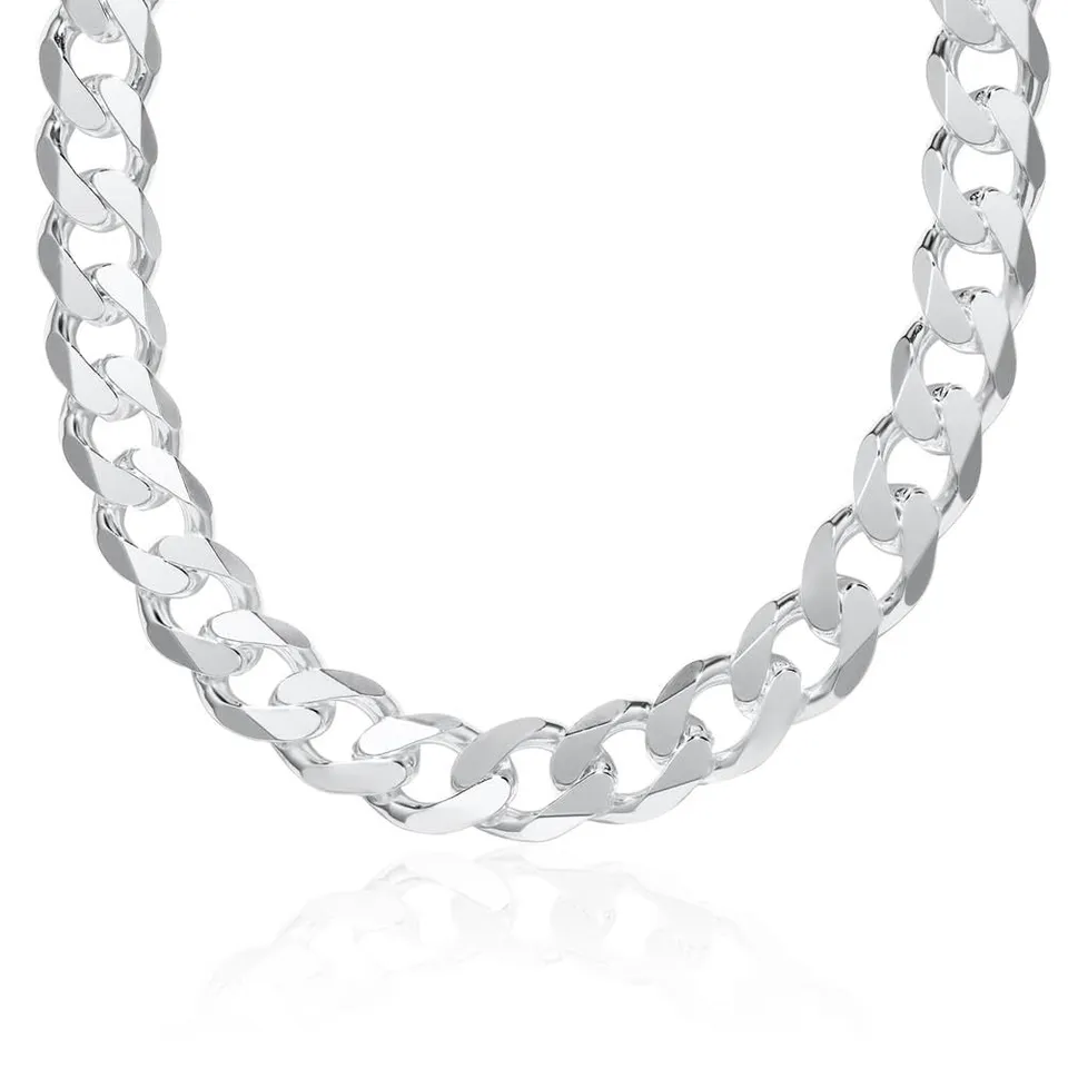 JEWLIX Panzerkette PK0120 Halskette 925 Silber 55 cm