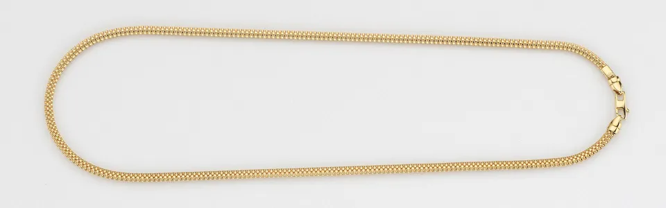 Eugen Rühle Veneziaketten Venezia flach 3mm Halskette 45cm 585 Gelbgold