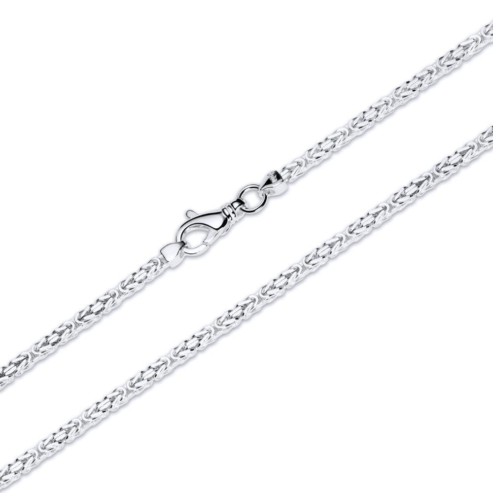 JEWLIX Königsketten Herrenkette Silber 2,5mm 50 cm