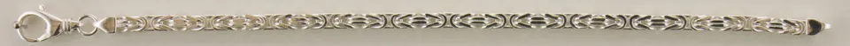 Eugen Rühle Königskette massiv 8-kant 3,2mm Halskette Silber 50cm