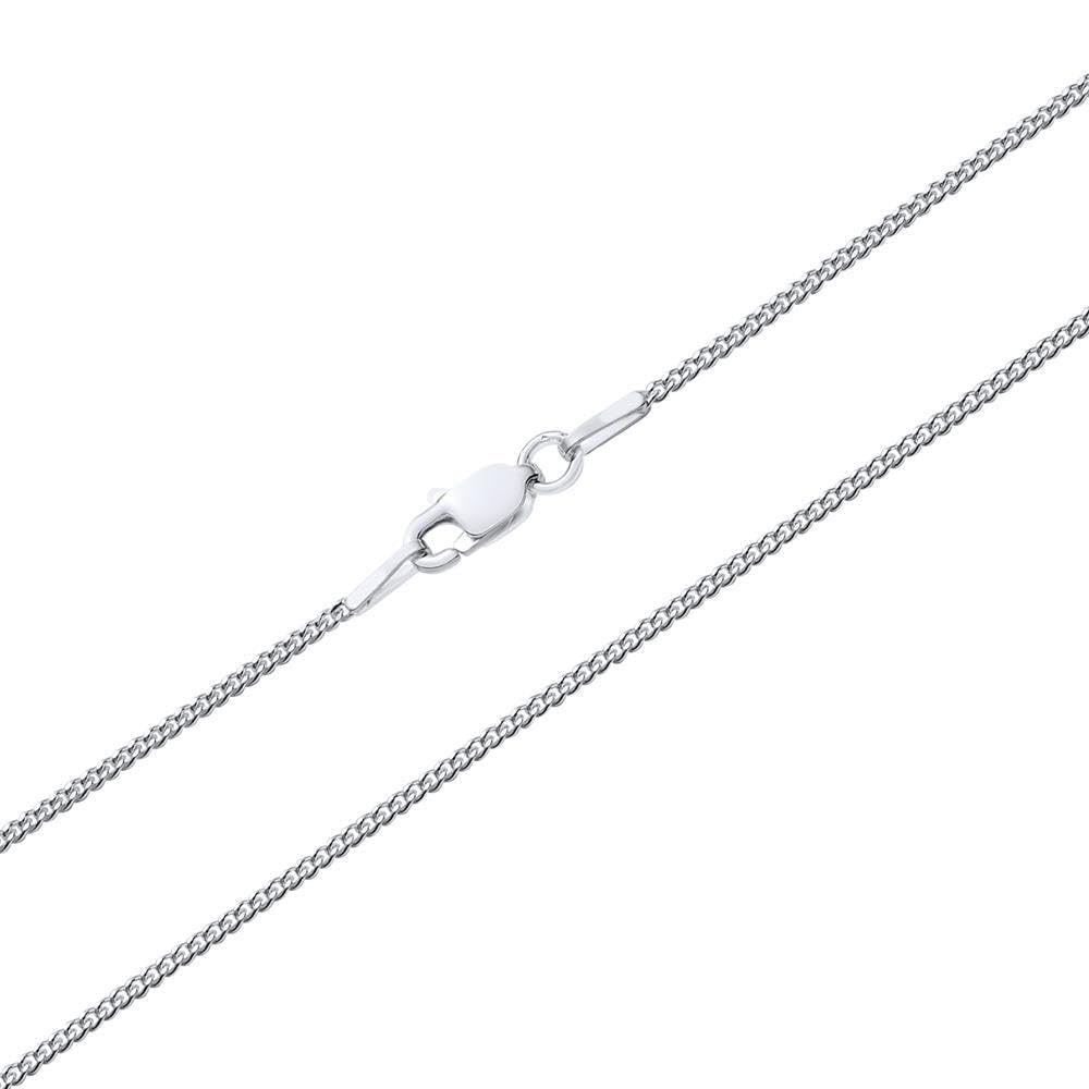JEWLIX Panzerketten Halskette 925 Silber 50 cm 1 mm