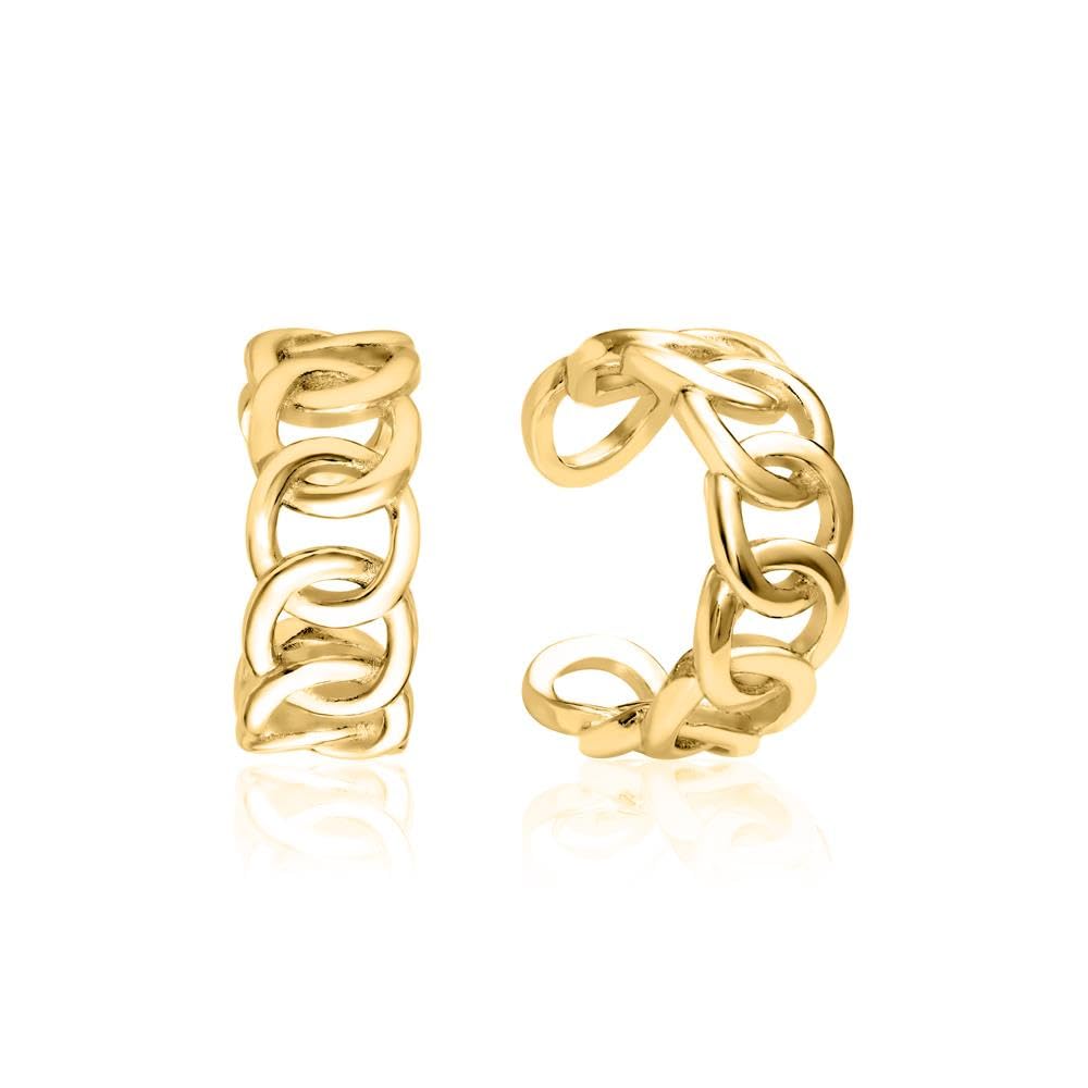 JEWLIX Ohrstecker Ear Cuffs Silber 925 Kreis Paar