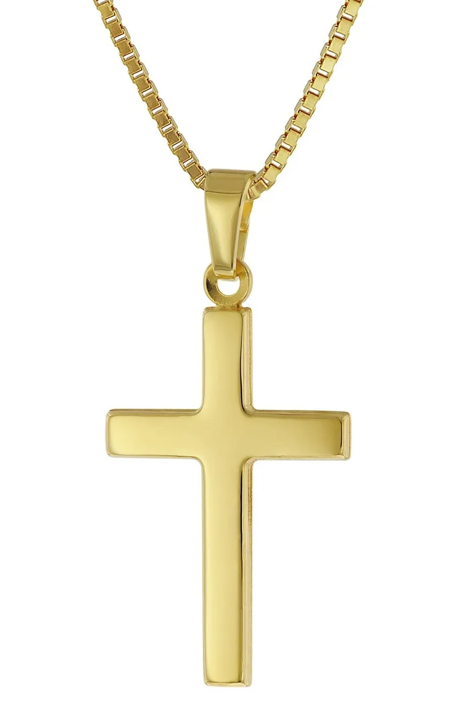 trendor Halsketten Kreuz Gold 585 45 cm Kette