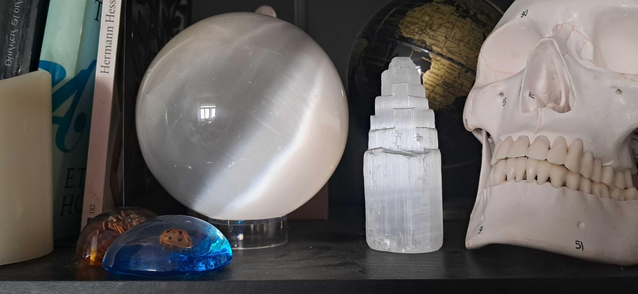NKlaus Healing Crystals Selenit Kugel Kristallkugel 11 cm