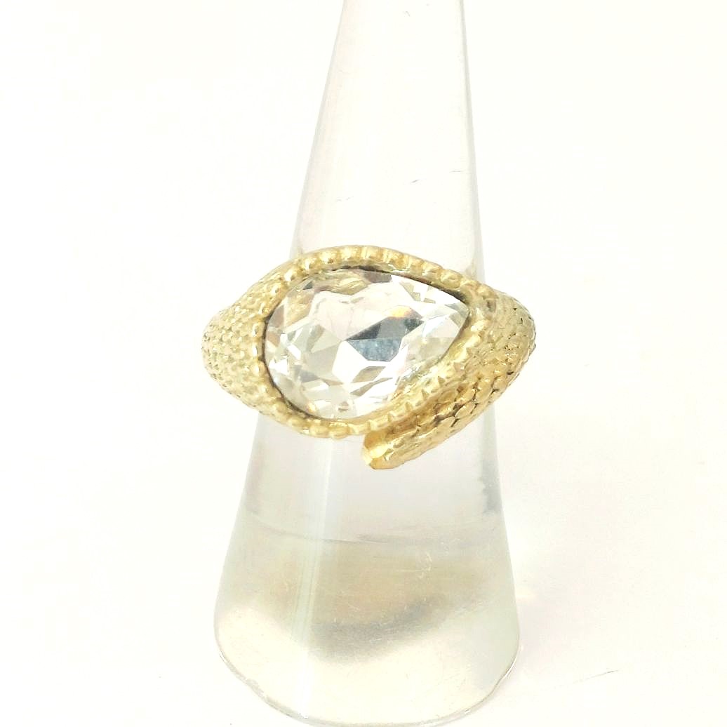 Alevá Bijoux Calypso Ring Bronze Kristall verstellbar