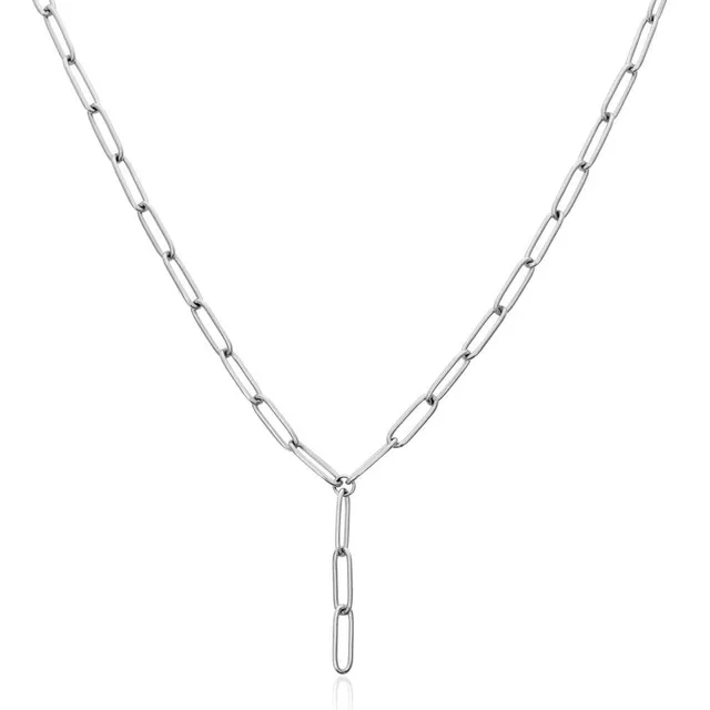 JEWLIX Gliederkette Halskette Edelstahl Silber