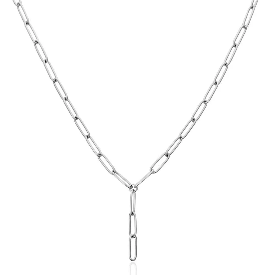 JEWLIX Gliederkette Halskette Edelstahl Silber