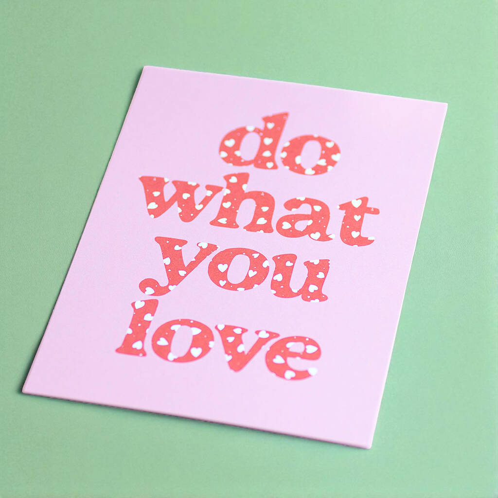 Joy by Corrine Smith Do What You Love Print A5 matt ungerahmt
