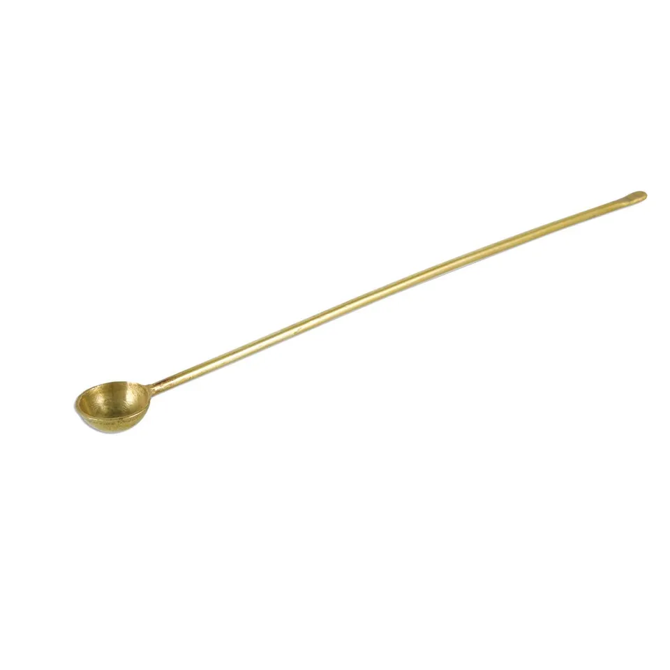 NKlaus HOME SCENTS Weihrauchlöffel Messing gold 17,5 cm