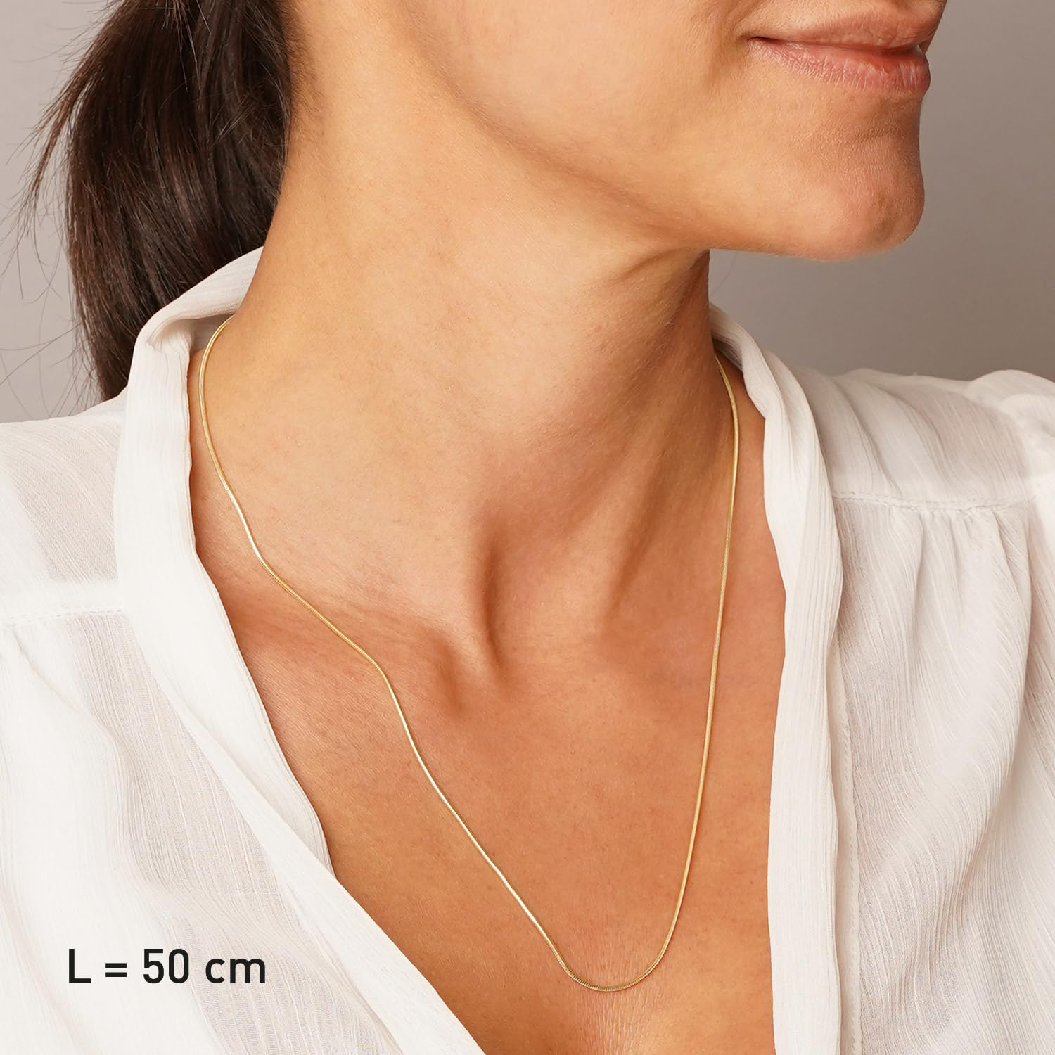 trendor Halsketten Schlangenkette 925 Silber 45 cm 1,1 mm