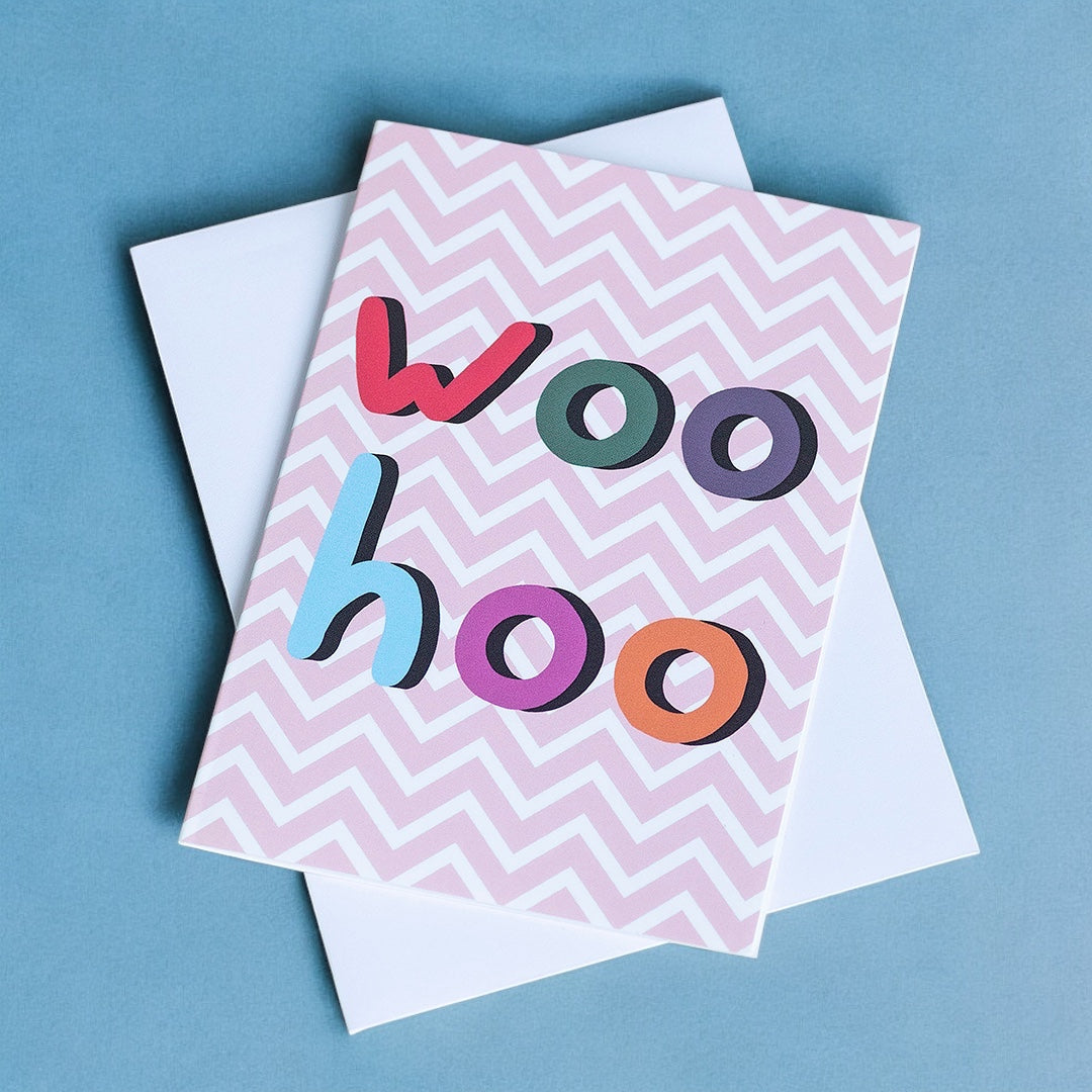 Joy by Corrine Smith Woo Hoo Karte Grußkarte A6 blanko