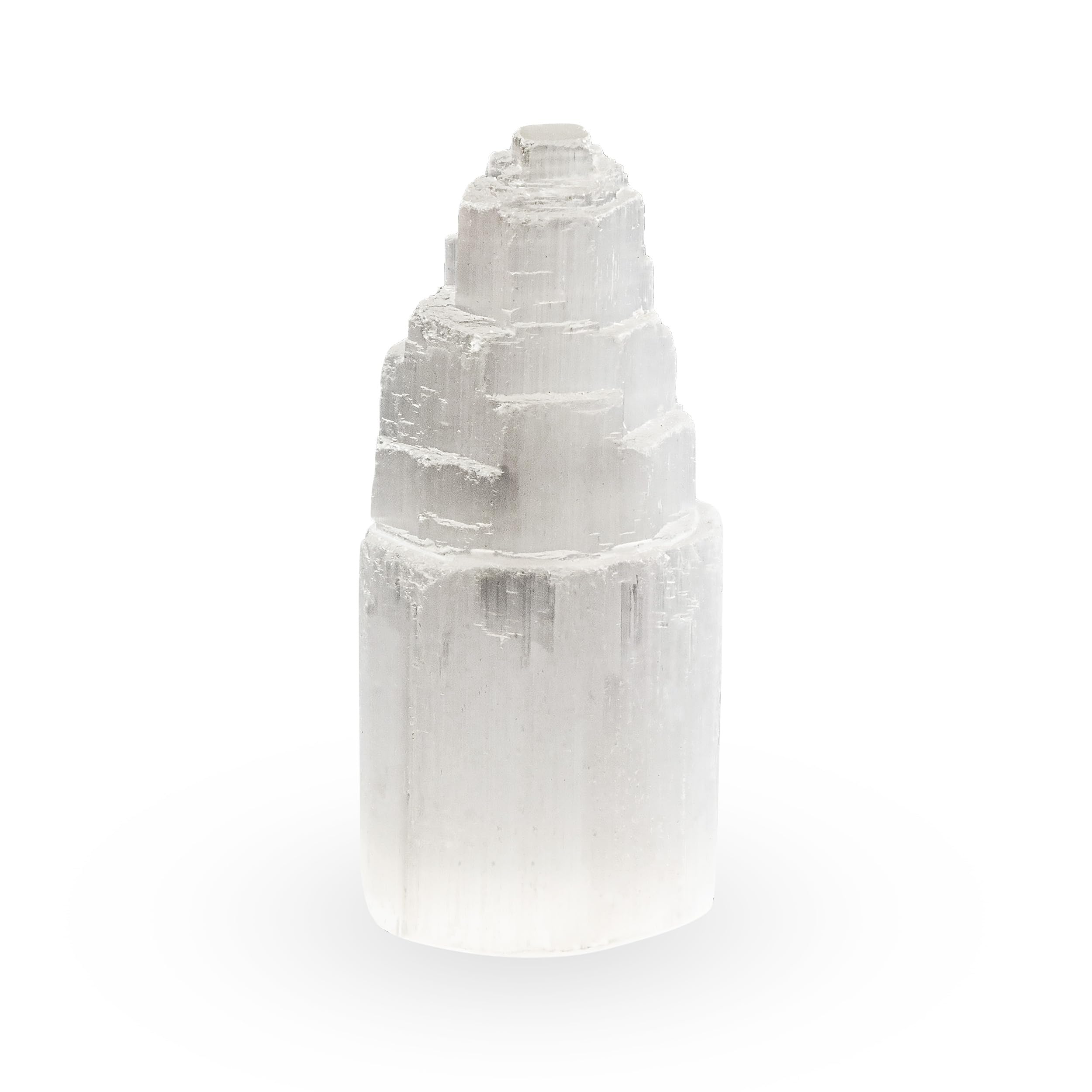 NKlaus Selenit Turm Heilstein weiß 10 cm 250 g