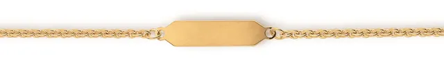 Eugen Rühle Armband ID-Band Ankerkette 585 Gelbgold 14 cm