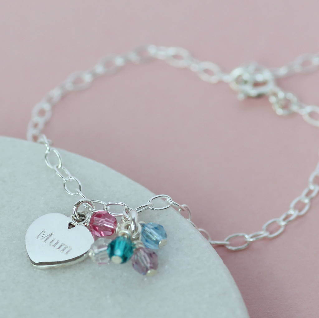 Joy by Corrine Smith Mum Armband Sterling Silber Geburtsstein