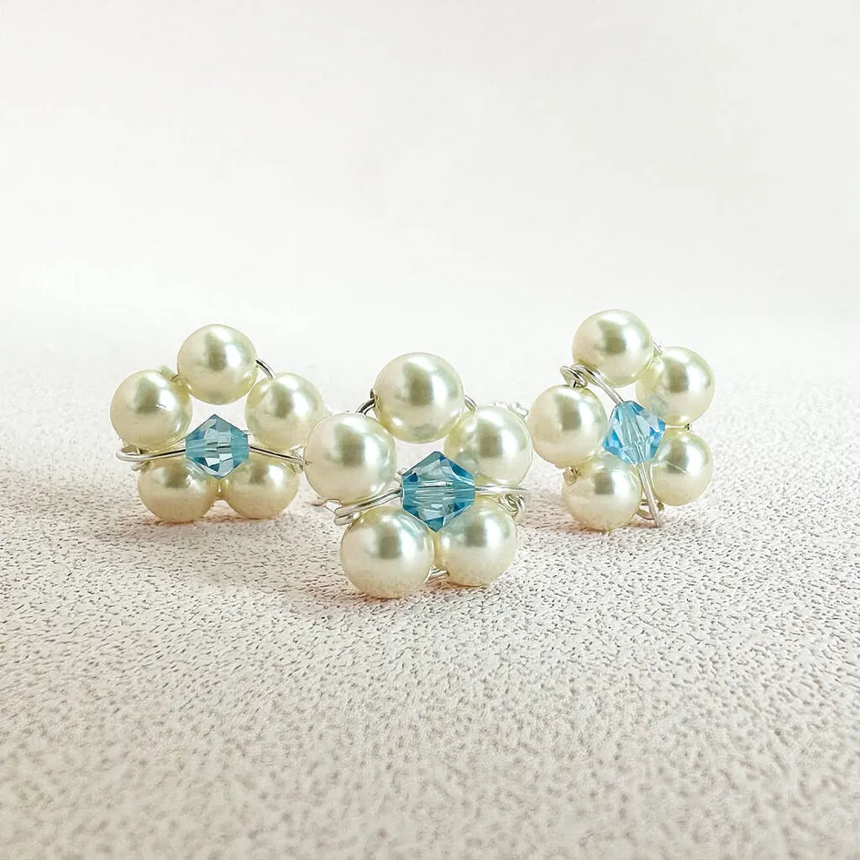 Joy by Corrine Smith Keepsake Charms Anstecker Perle 3er Silber