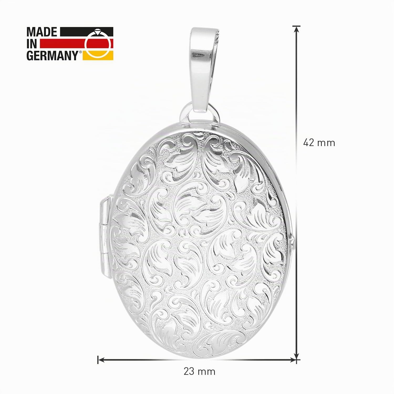 trendor 15536 Medaillon Halskette 925 Silber 60 cm