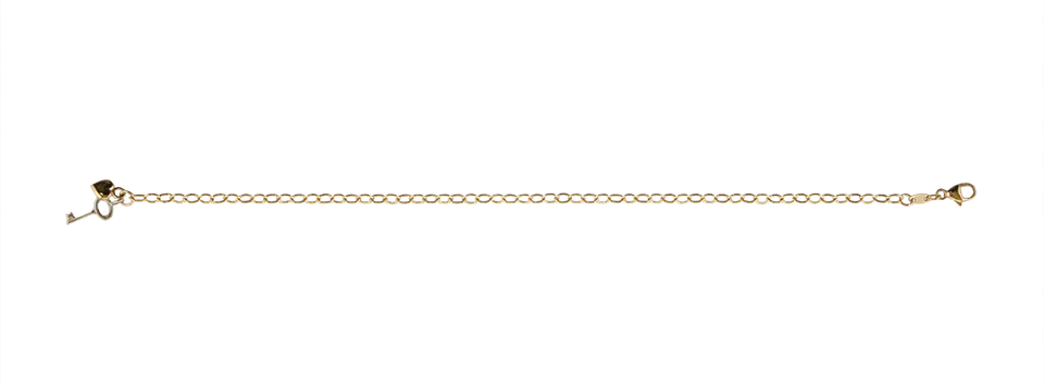 Eugen Rühle Fußkette 20.3136 585 Gold Herz Schlüssel Ankerkette