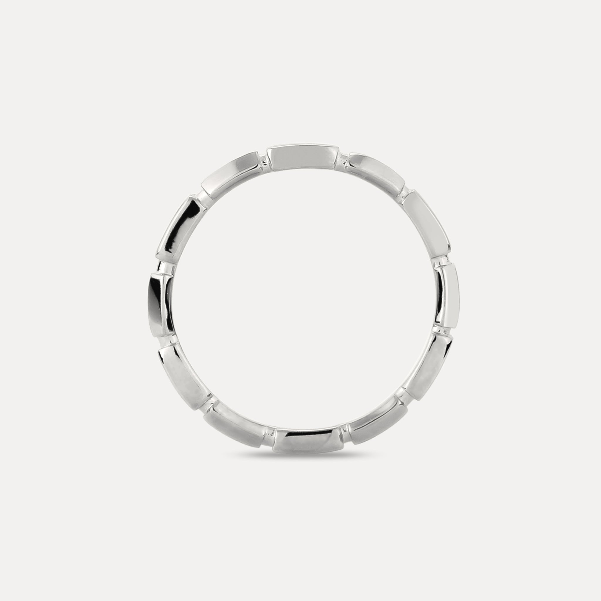 Stilnest Offset Brick Ring Gold Vermeil Größe 52