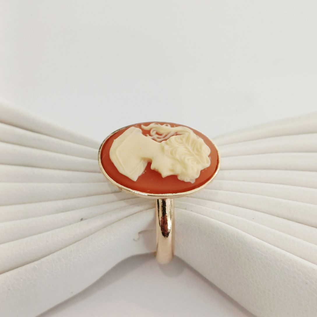Alevá Bijoux Anelli Cammeo Corniola Ring Karneol Damen