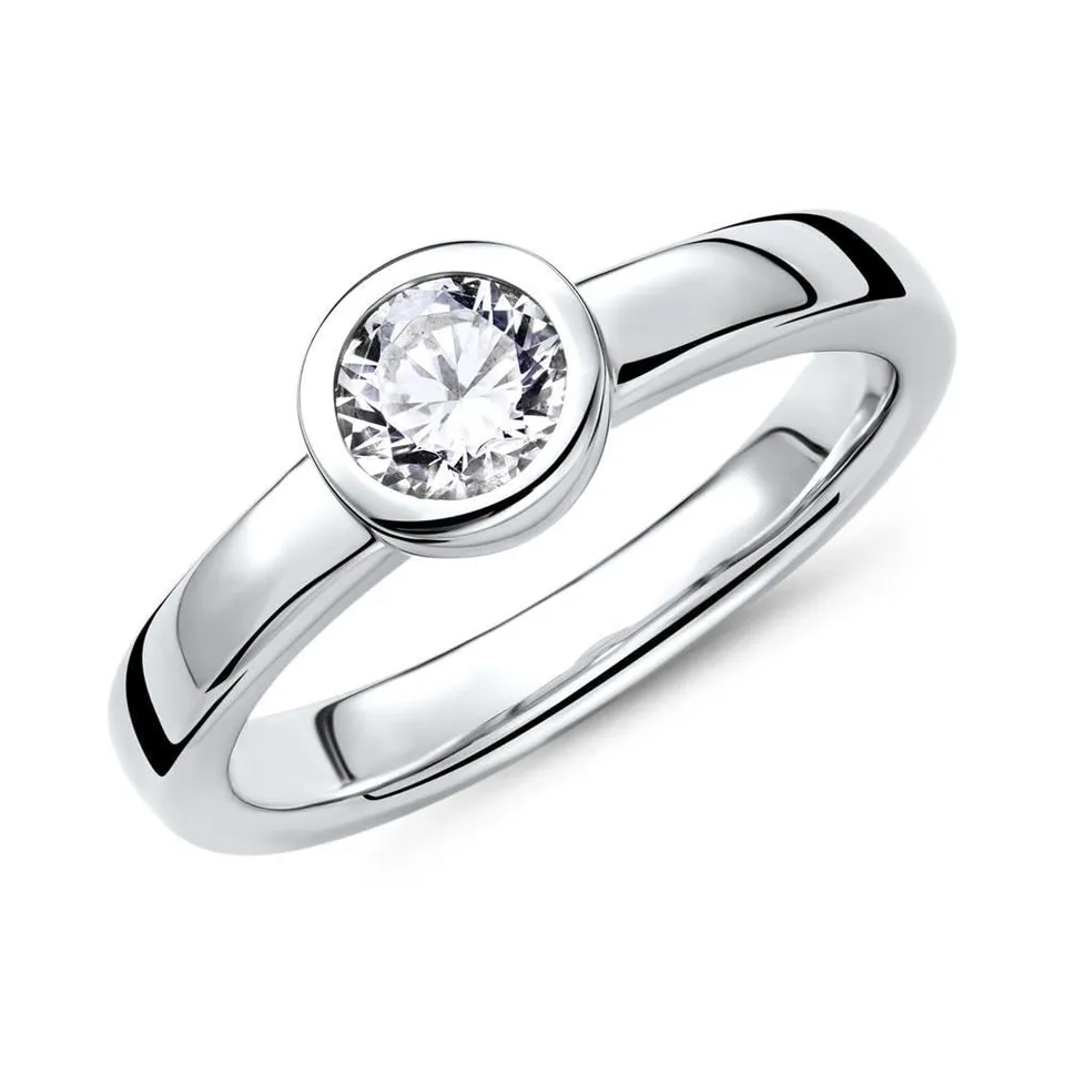 JEWLIX VR0044 Verlobungsring Silber 52mm Zirkonia